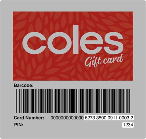 coles group gift card balance